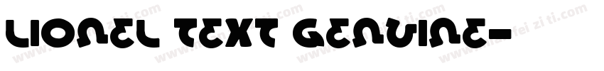 Lionel Text Genuine字体转换